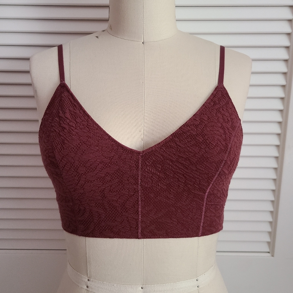 NWOT Intimately Free People Maroon Bralette